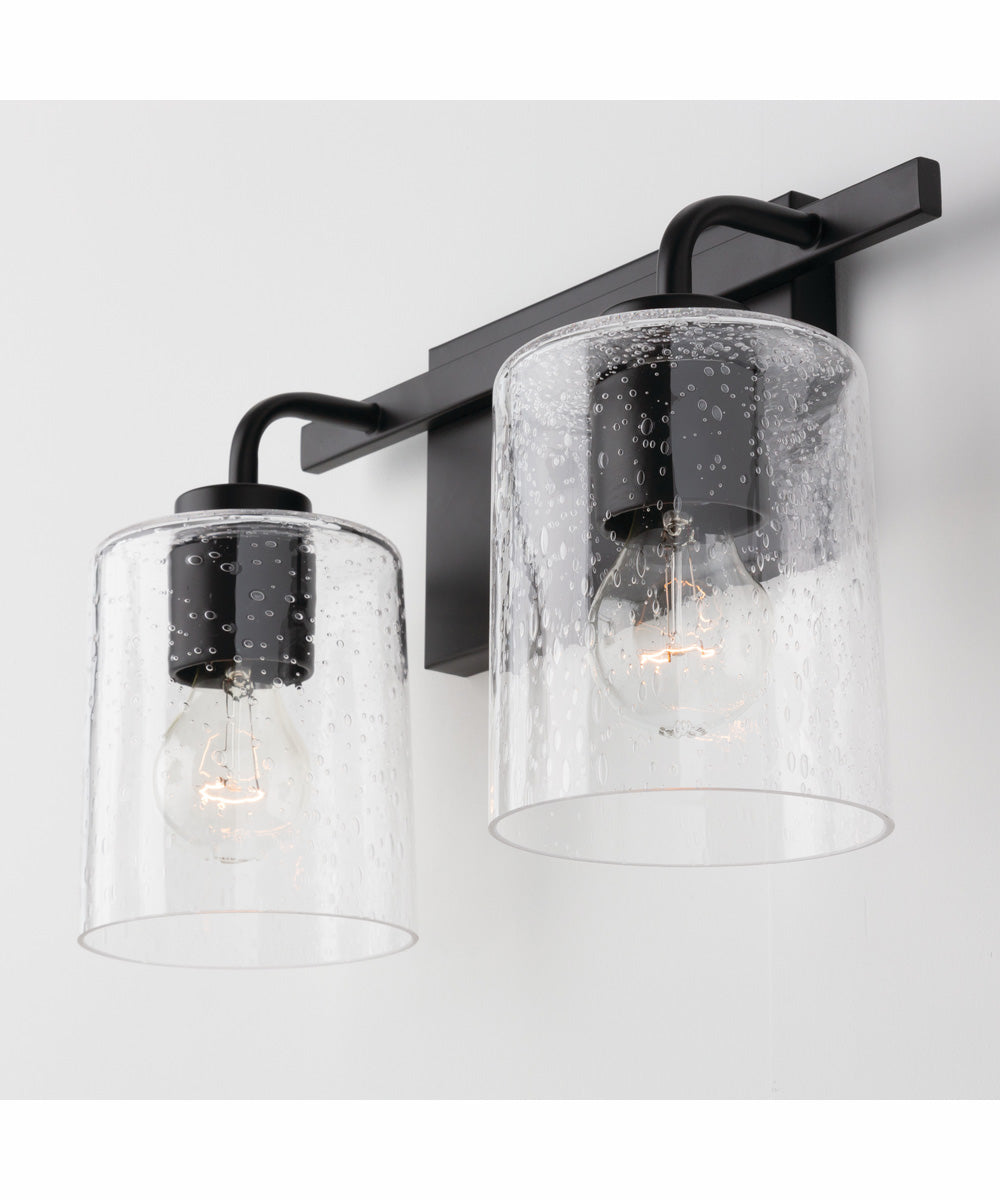 Greyson 2-Light Vanity Matte Black