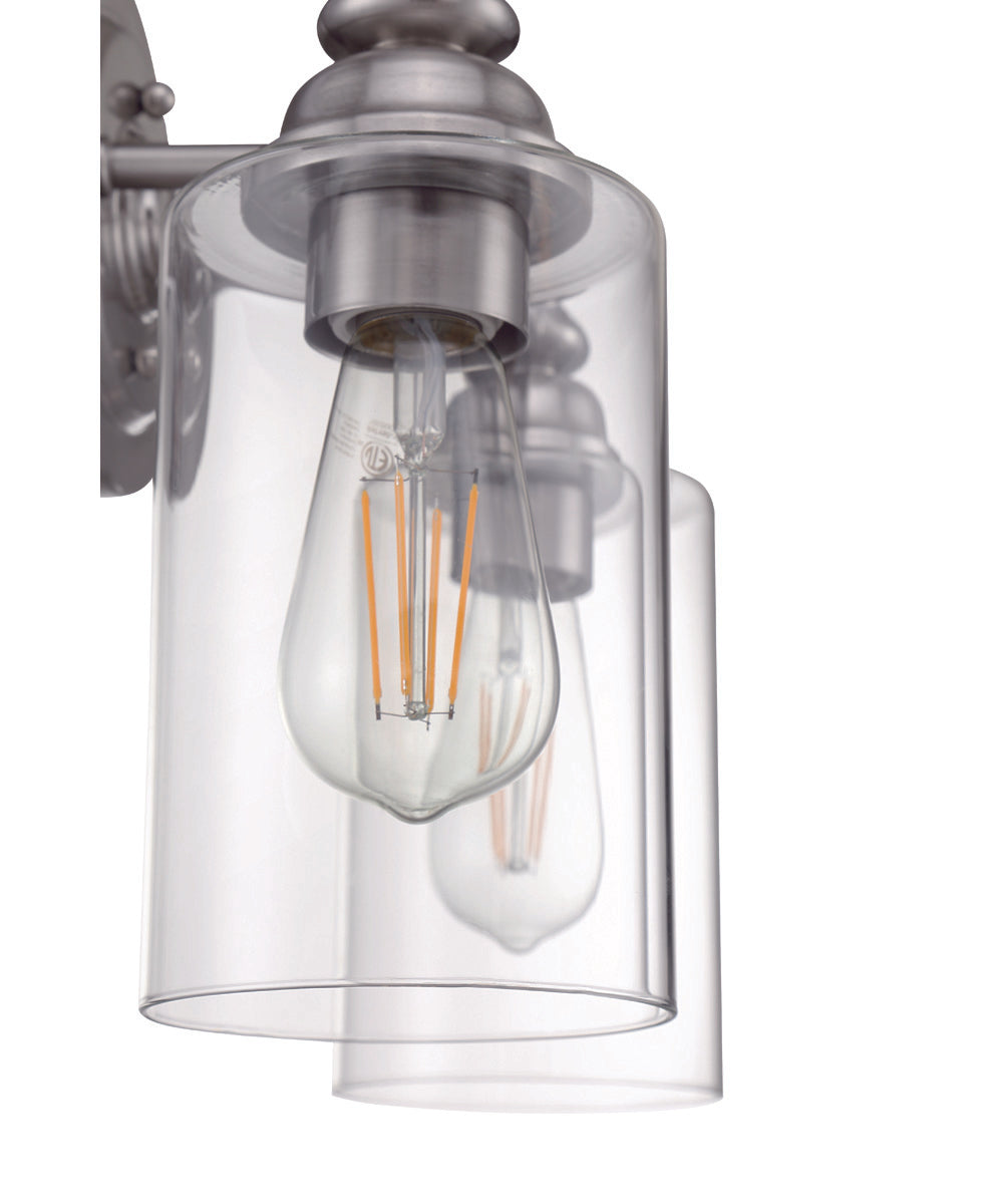 Dardyn 2-Light Vanity Brushed Polished Nickel