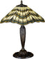 20"H Jadestone Butterfly Table Lamp