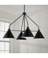 Alden 4-Light Chandelier Matte Black