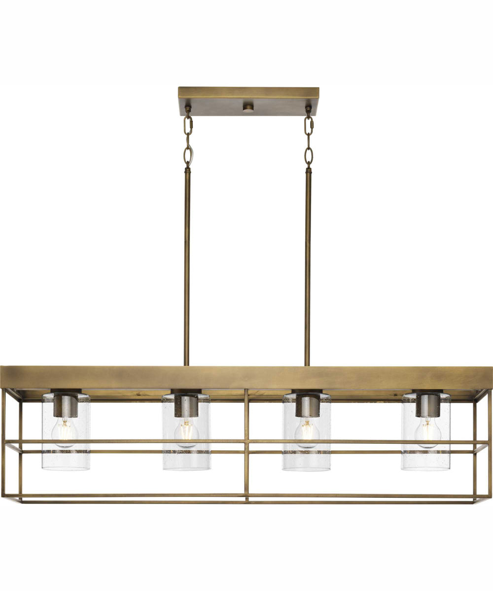 Burgess 4-Light Modern Farmhouse Island Light Aged Bronze