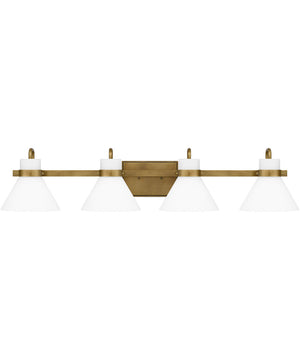Regency Extra Large 4-light Bath Light Weathered Brass