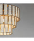 Miramar 7-Light Chandelier Capiz / Natural Aged Brass