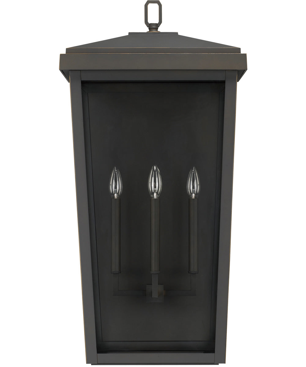 Donnelly 3-Light Outdoor Wall Mount Rain or Shine - Oiled Bronze