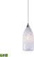 5"W Verona 1-Light LED Pendant Satin Nickel/Snow White Glass