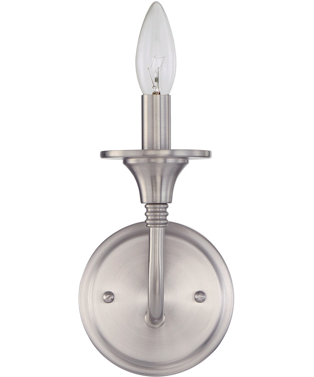 Jolenne 1-Light Wall Sconce Brushed Polished Nickel
