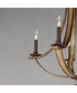 Basque 5-Light Chandelier Driftwood/Anthracite