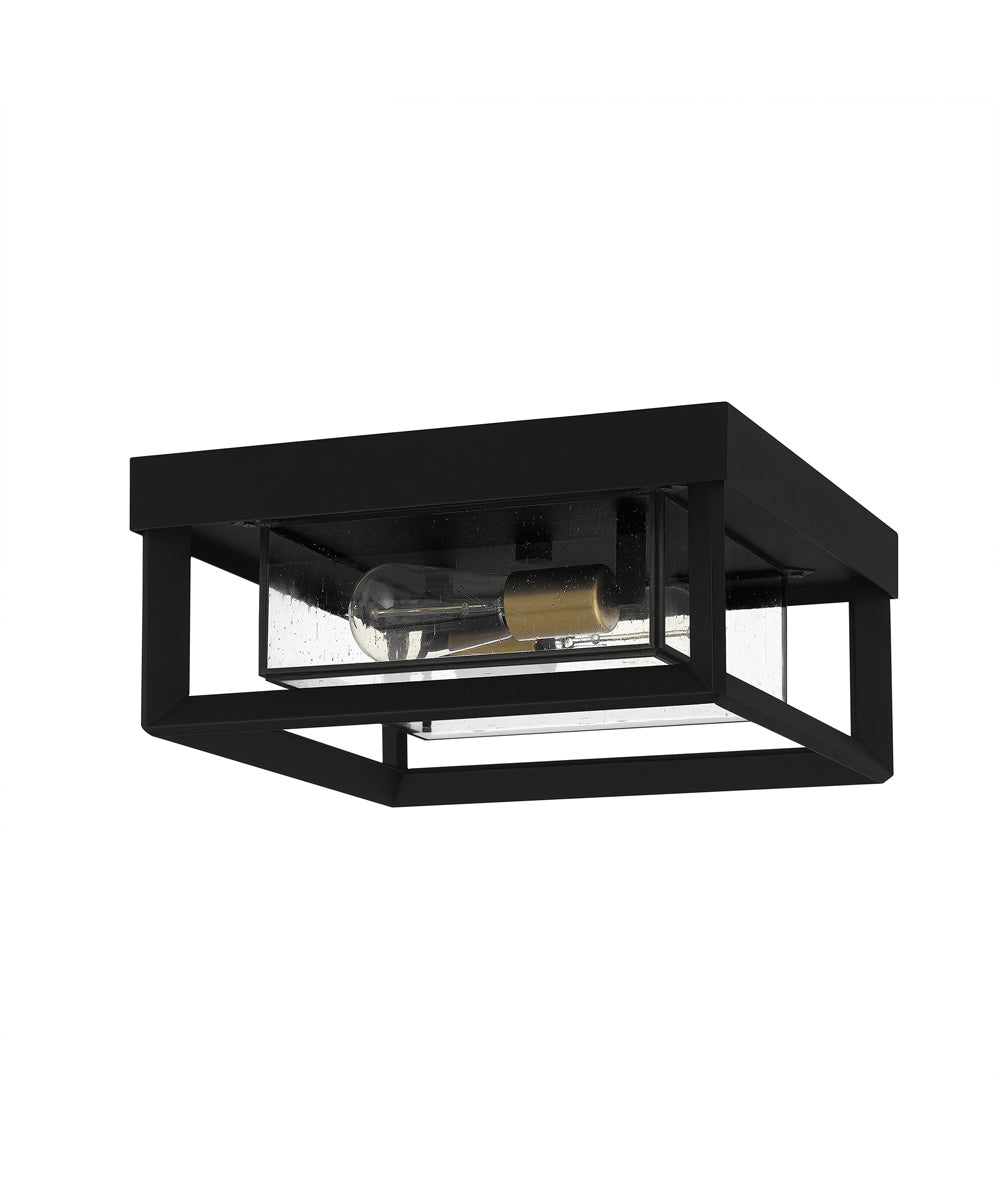 Infinger 2-light Semi Flush Mount Earth Black