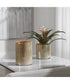 Tangelo Beige Orange Vases, Set of 2
