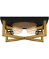 Brunson 4-light Flush Mount Aged Brass