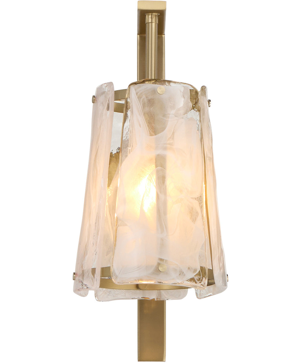 Prestige 1-light Wall Mount Light Fixture Aged Brass