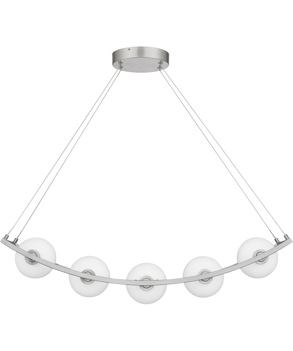Enzo 5-light Island Light Brushed Nickel