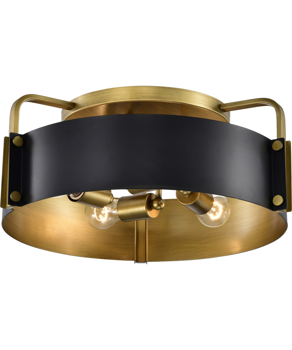 Altos 4-Light Close-to-Ceiling Matte Black