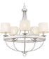 Gulliver 5-Light Coastal Chandelier Light Galvanized Finish