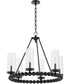 Tamara Day's Lee Boulevard 6-light Chandelier Matte Black