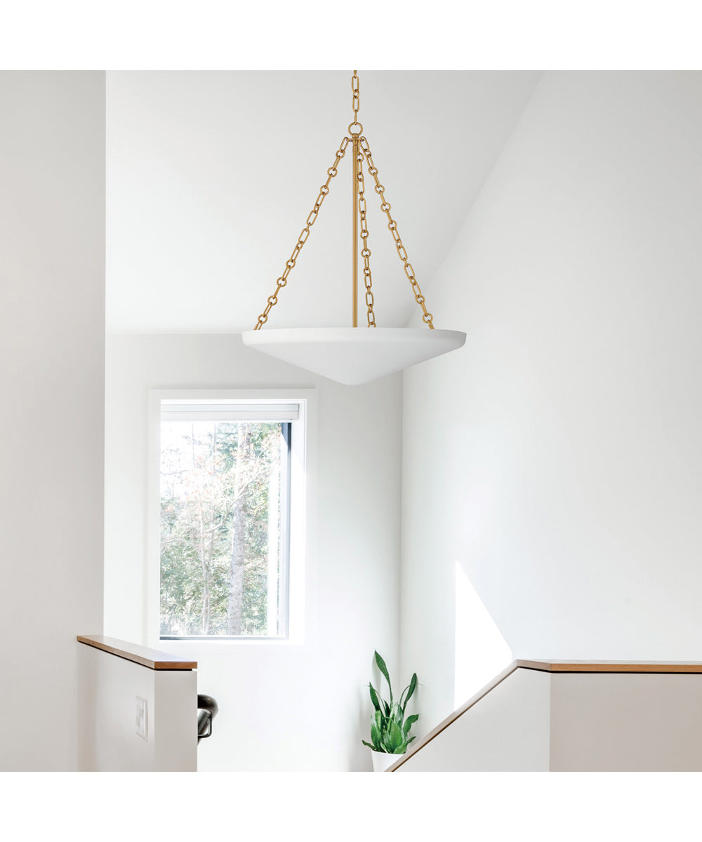 Artemis 6-Light Pendant Natural Aged Brass