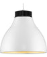 Radian LED  Modern Metal Pendant Satin White