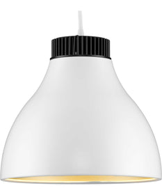 Radian LED  Modern Metal Pendant Satin White