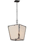 Montauk 4-Light Pendant Black