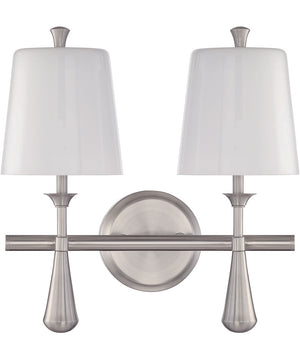 Palmer 2-Light Vanity Brushed Polished Nickel