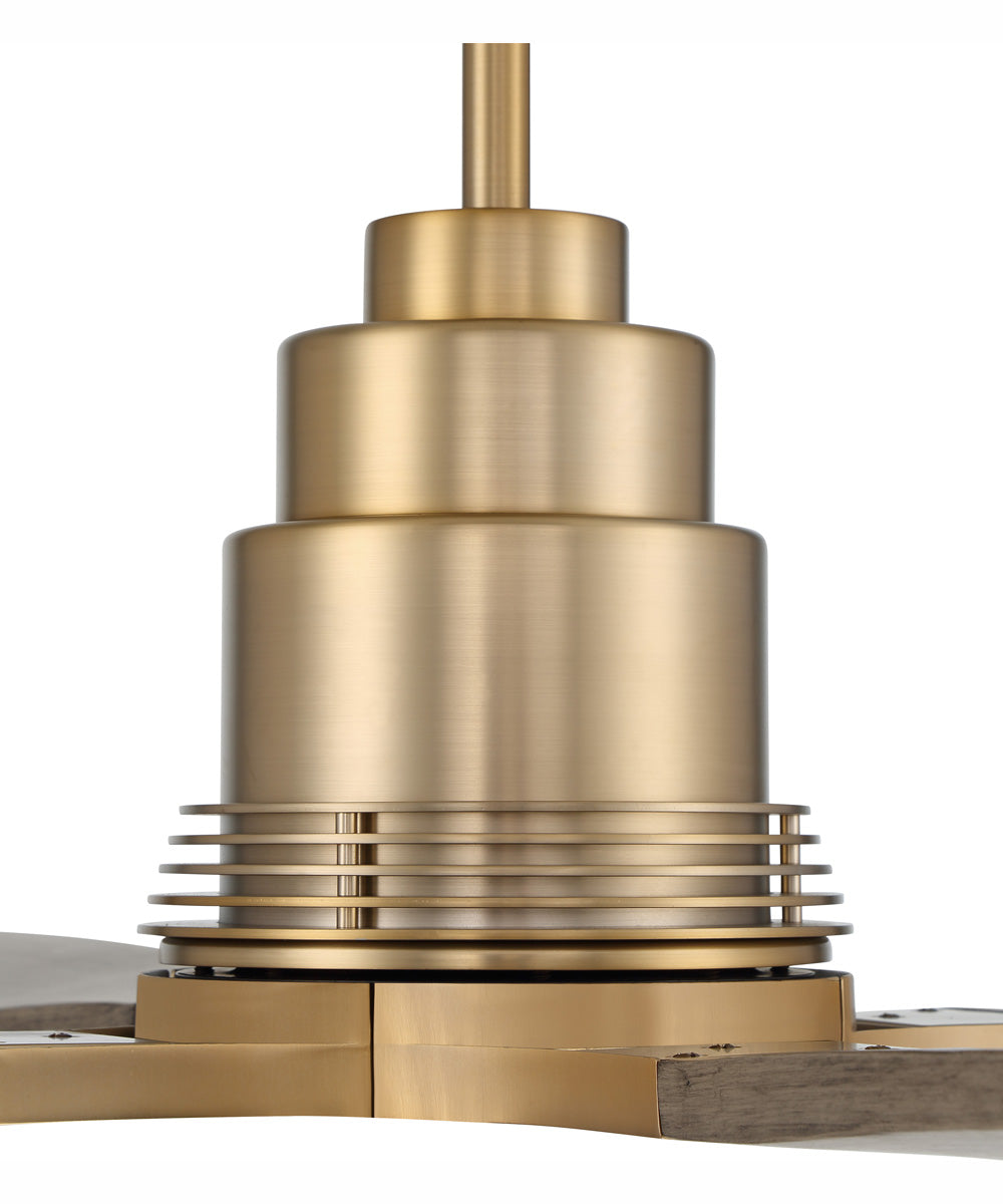 60" Ricasso 1-Light Ceiling Fan Satin Brass