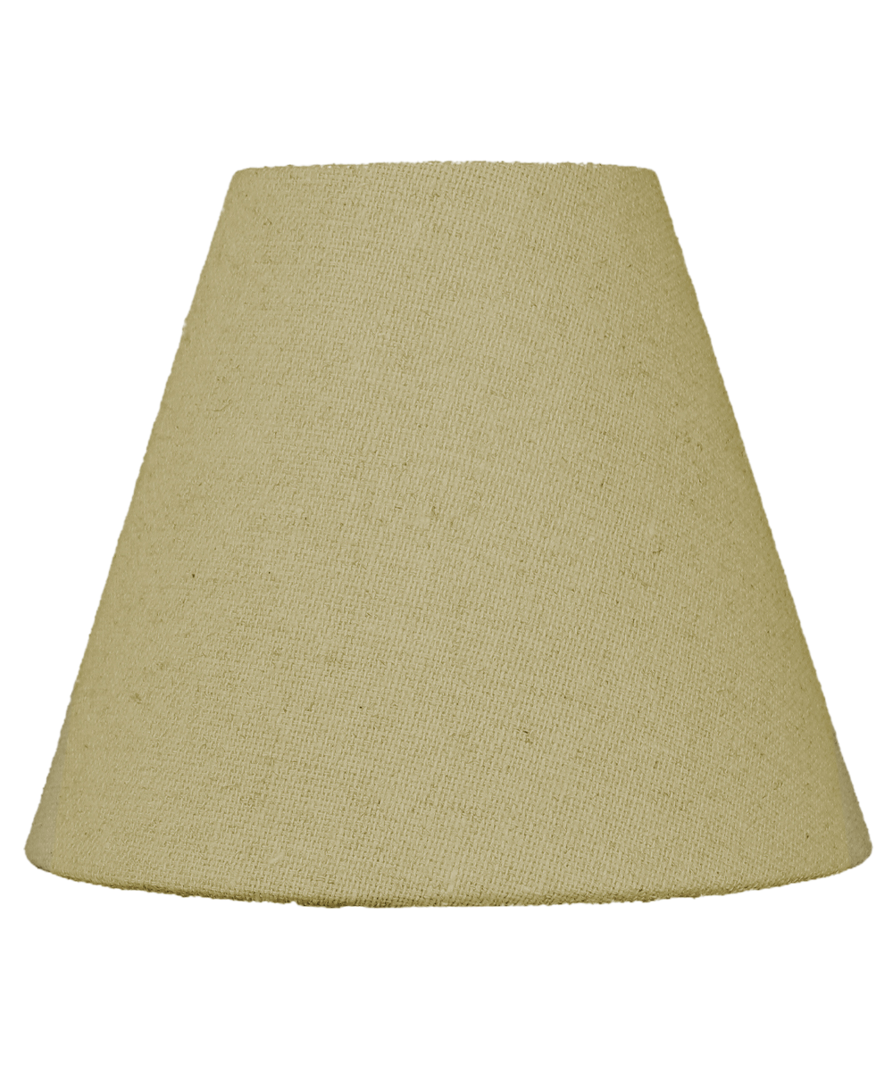 6"W x 5"H Chandelier Sand Linen Clip-On Lampshade