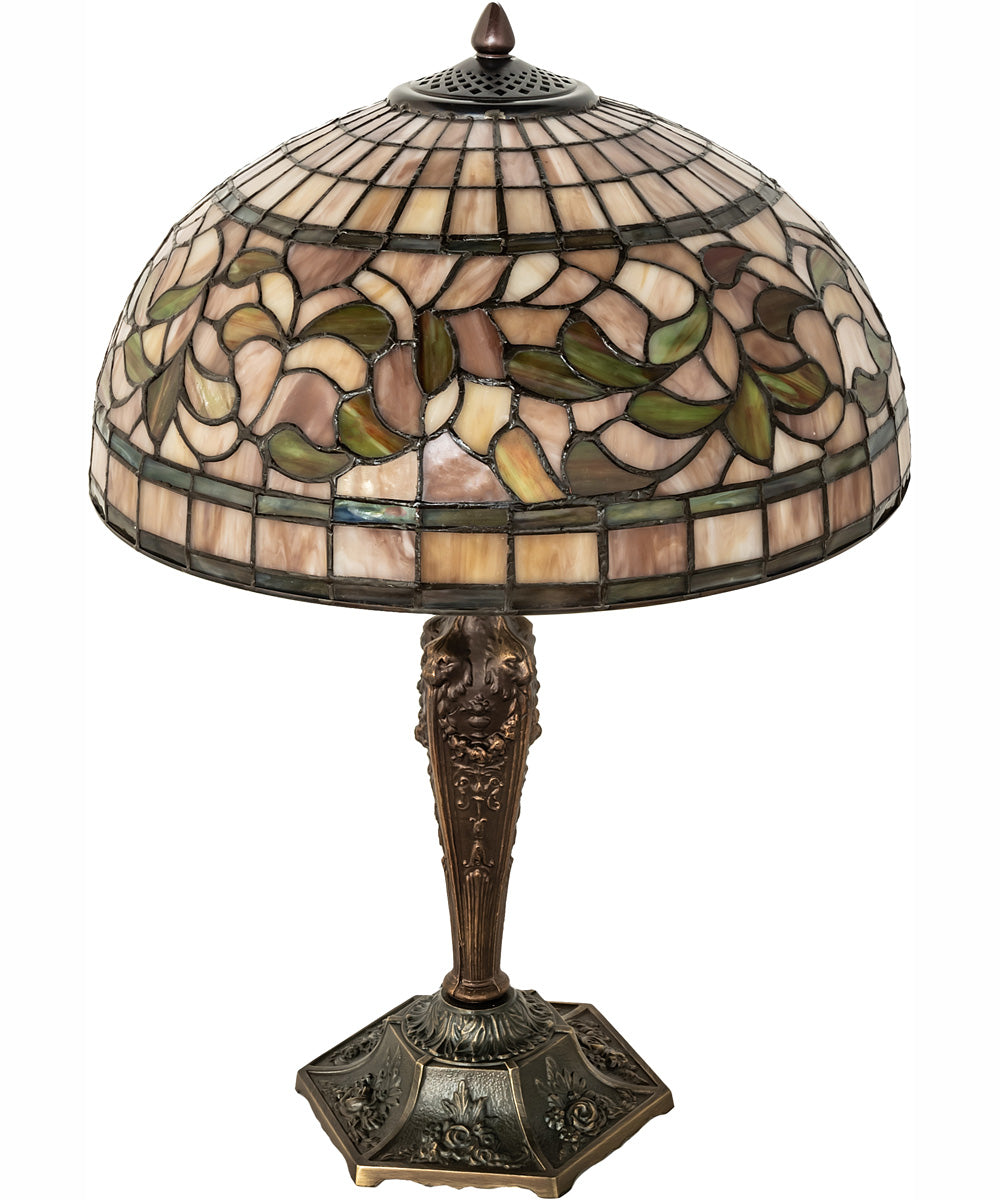 23" High Tiffany Turning Leaf Table Lamp