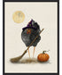 Framed Banshee Halloween Hen by Shanda Louis Canvas Wall Art Print (23  W x 30  H), Sylvie Black Frame