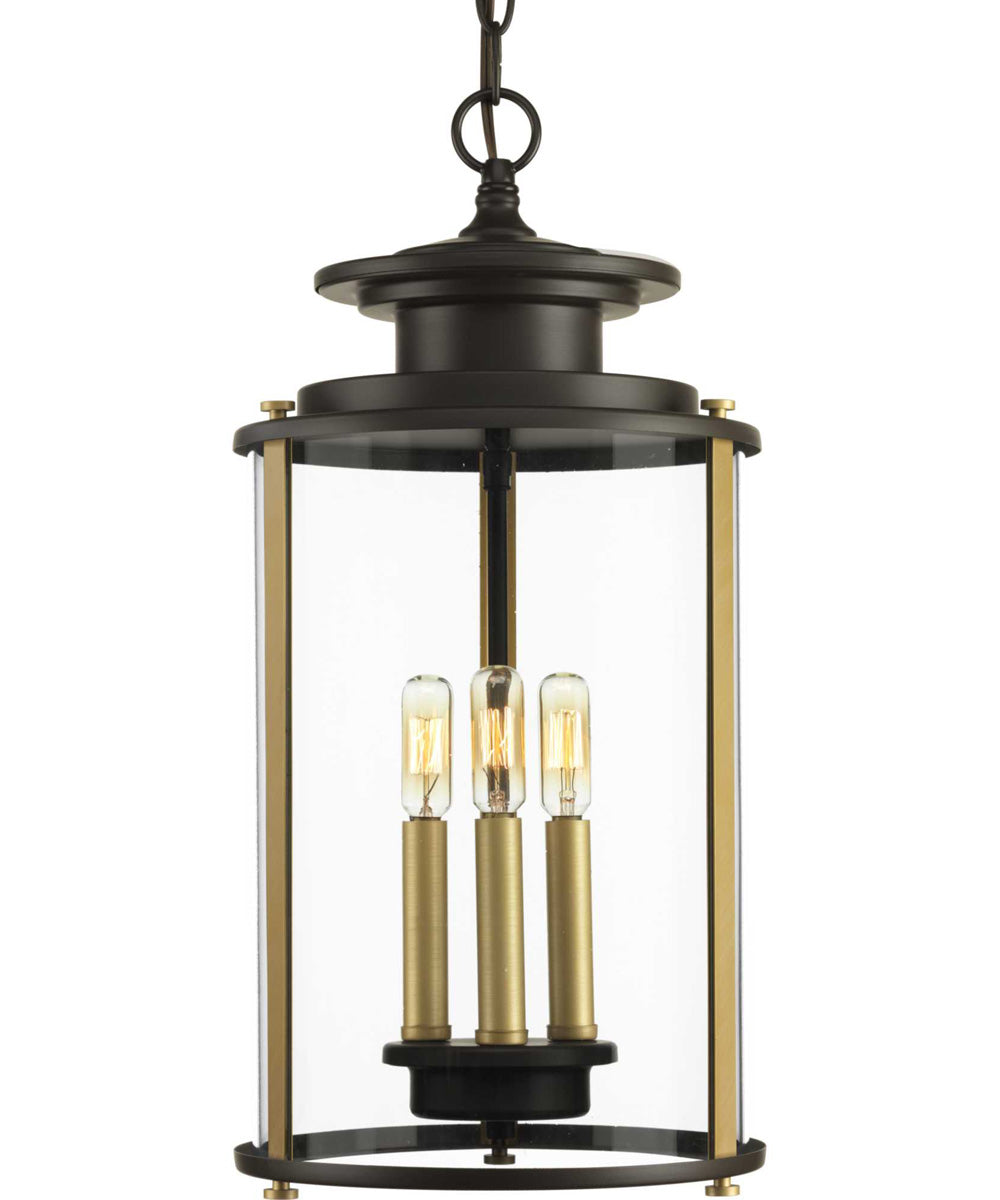 Squire 3-Light Hanging Lantern Antique Bronze