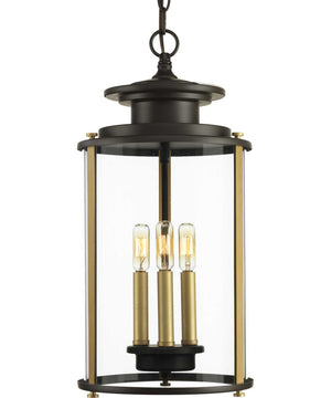 Squire 3-Light Hanging Lantern Antique Bronze