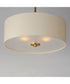 Bongo 3-Light Pendant / Semi-Flush Mount Natural Aged Brass
