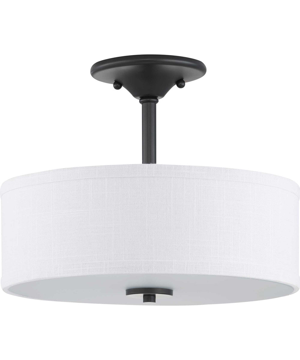 Inspire 13" 2-Light Semi-Flush Graphite