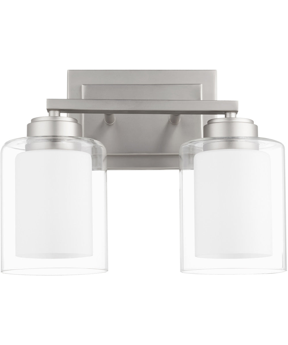 2-light Bath Vanity Light Satin Nickel