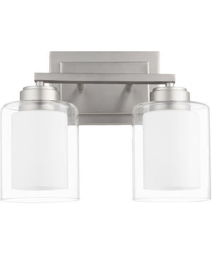 2-light Bath Vanity Light Satin Nickel