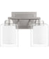 2-light Bath Vanity Light Satin Nickel