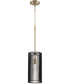 7"W Finura 1-light Pendant Aged Brass