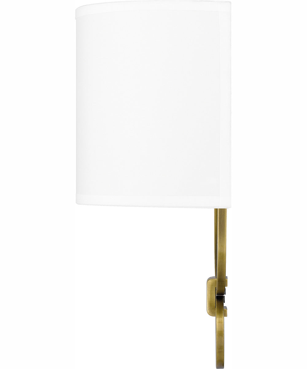 Quoizel Wood Small 1-light Wall Sconce Aged Brass