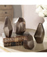 Amna Matte Nickel Vases Set of 4