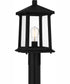 Satterfield Large 1-light Outdoor Post Light  Coastal Armour Matte Black