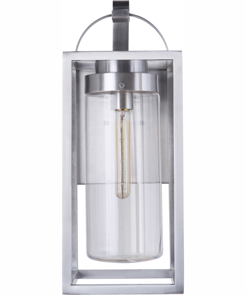 Neo 1-Light Outdoor Wall Lantern Satin Aluminum