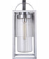 Neo 1-Light Outdoor Wall Lantern Satin Aluminum