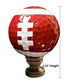 Football Lamp Finial, Brown with White Laces 2.25"h
