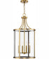 Gilliam 4-Light New Traditional Hall & Foyer Vintage Brass
