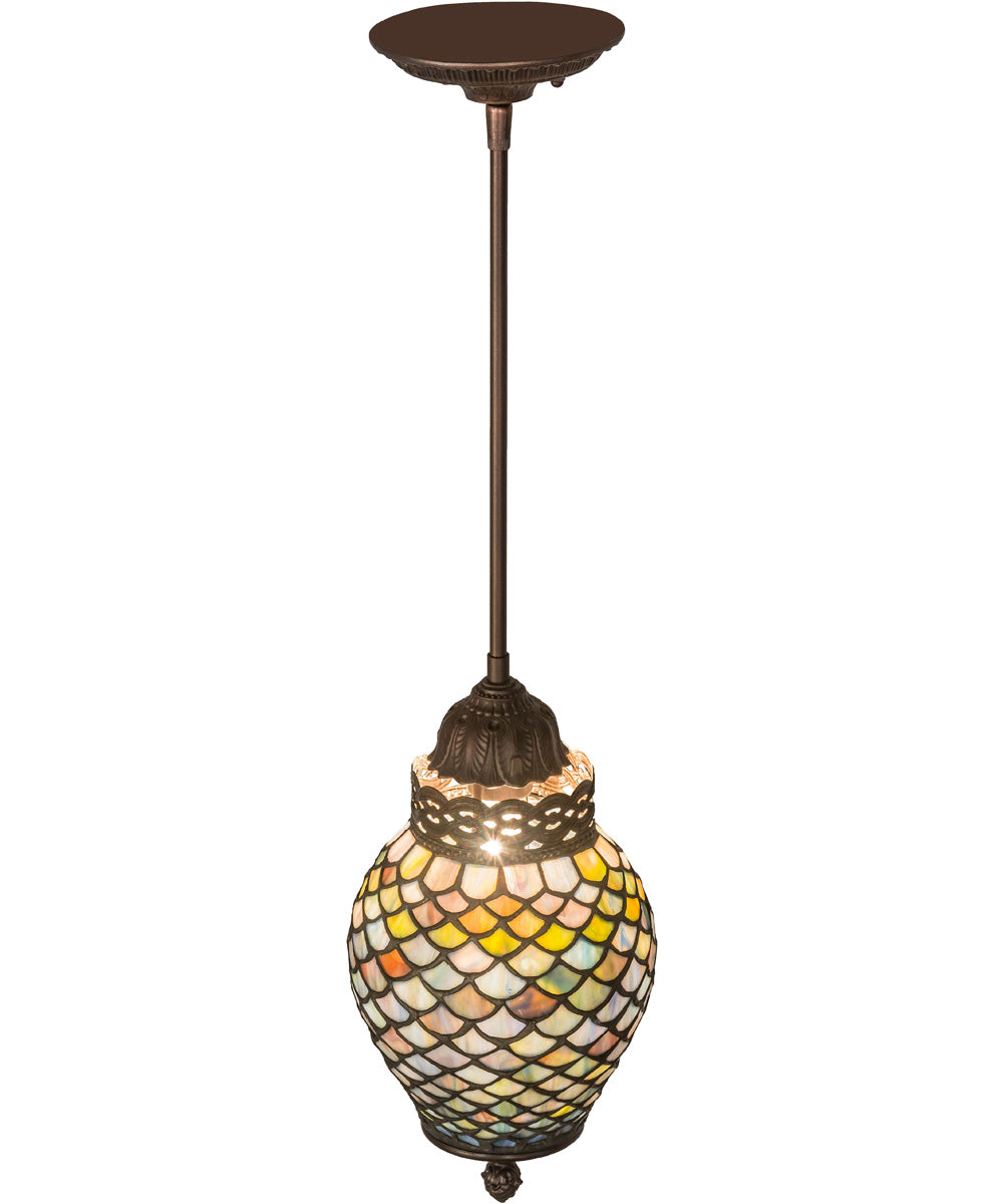 7"W Tiffany Fishscale Mini Pendant