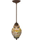 7"W Tiffany Fishscale Mini Pendant
