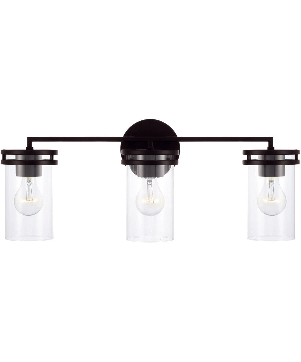 Fuller 3-Light Vanity Matte Black