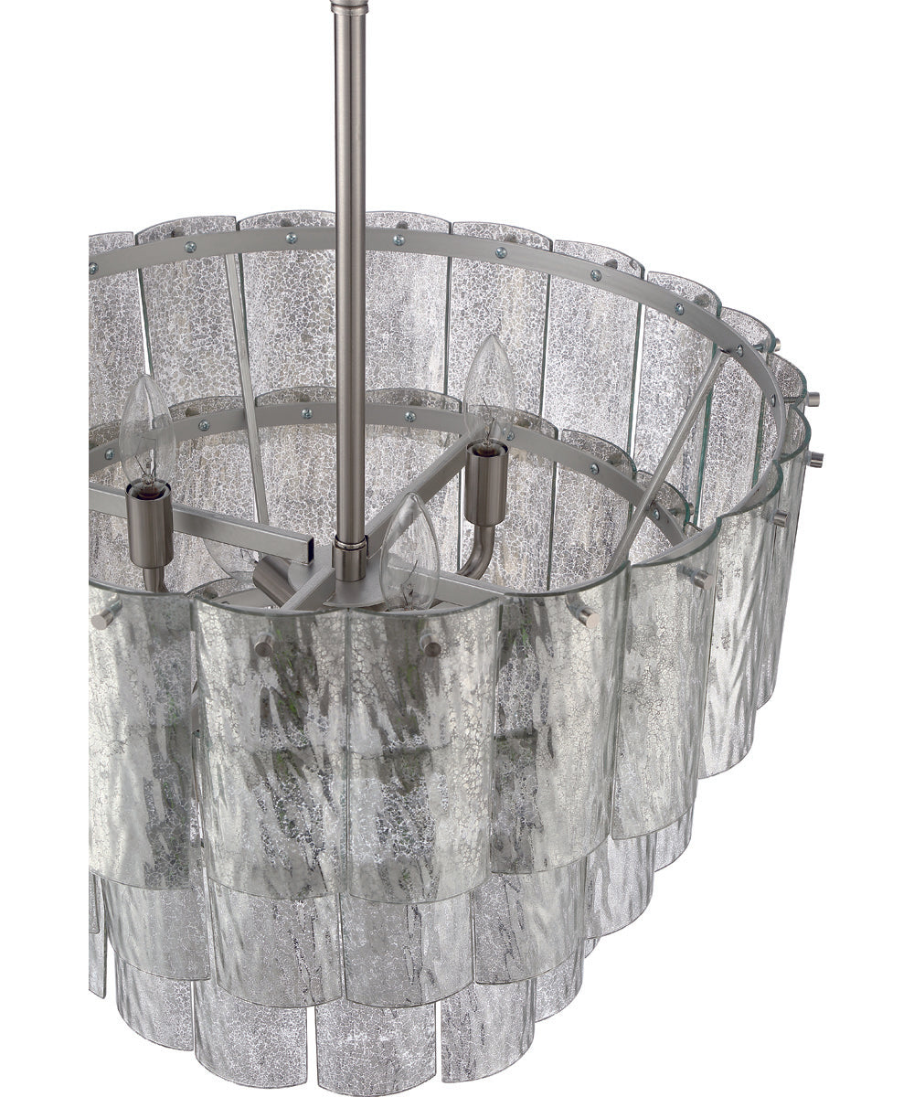 Museo 9-Light Pendant Brushed Polished Nickel