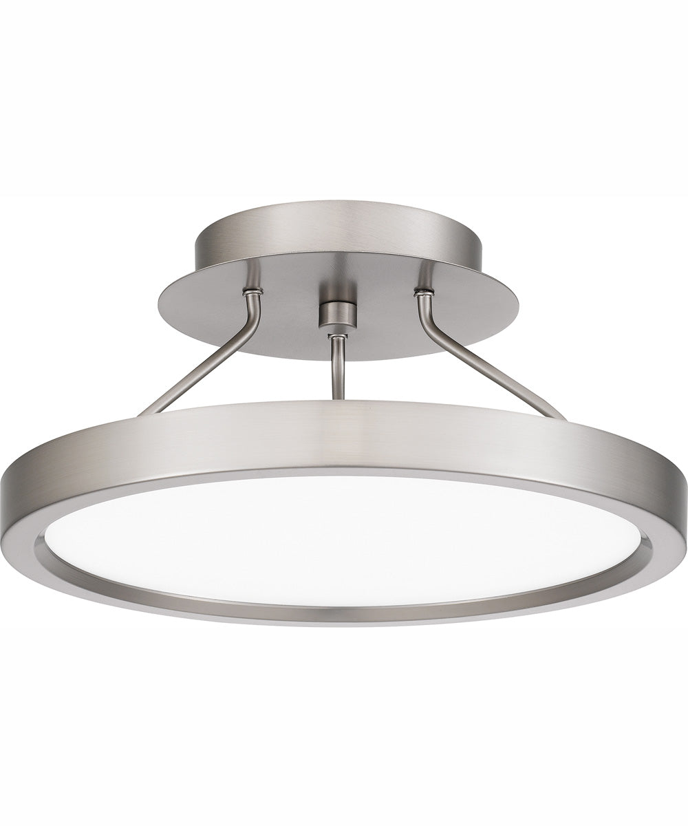 Outskirts Small Semi Flush Mount Brushed Nickel