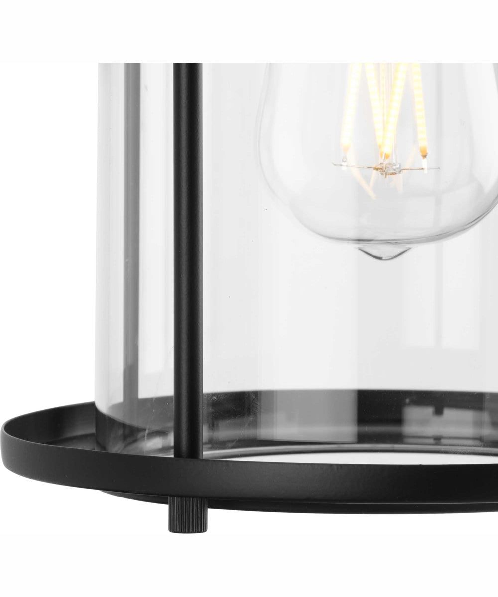 Gunther 1-Light Modern Farmhouse Medium Wall Lantern Matte Black
