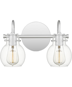 Andrews Medium 2-light Bath Light Polished Chrome